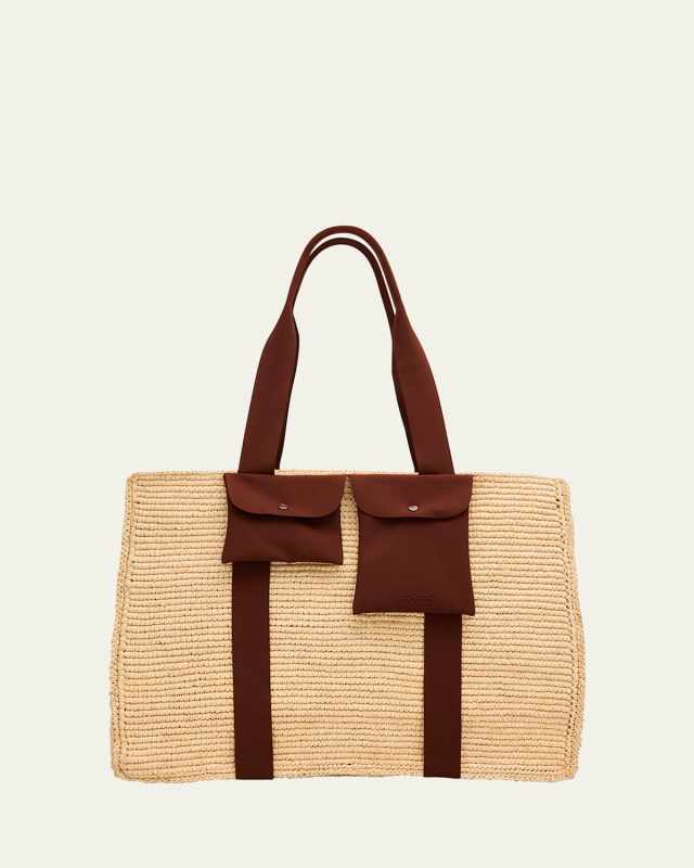 Voyageur Beach Basket Tote Bag